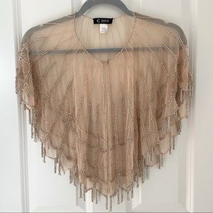 1920s style beaded shawl